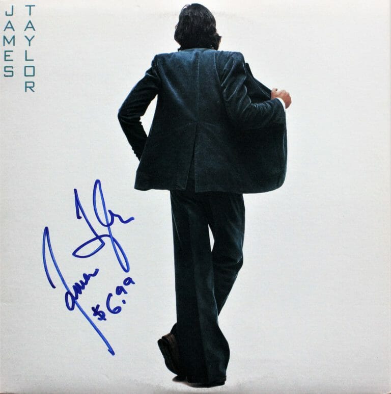 JAMES TAYLOR SIGNED AUTOGRAPHED RECORD POCKET ACOA
 COLLECTIBLE MEMORABILIA