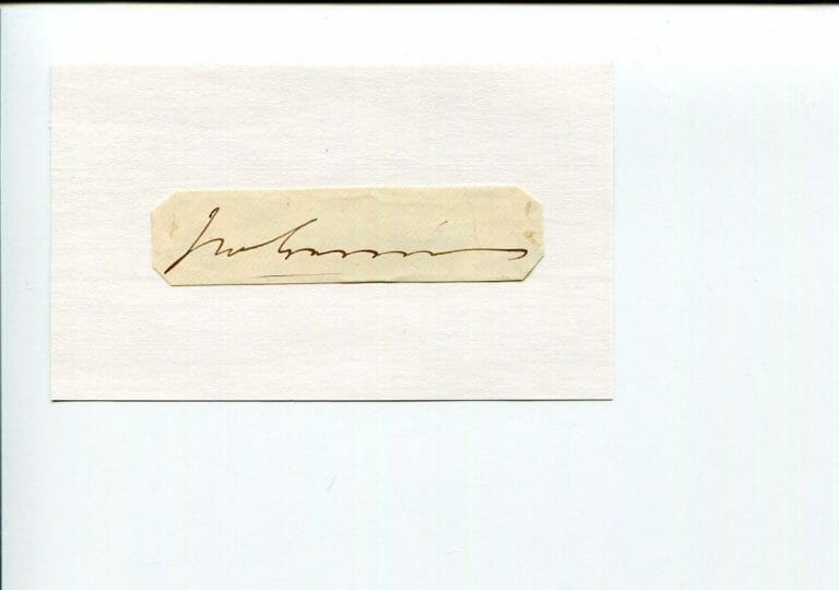 JAMES W. GRIMES 3RD GOVERNOR IOWA CIVIL WAR US SENATOR CONGRESS SIGNED AUTOGRAPH
 COLLECTIBLE MEMORABILIA