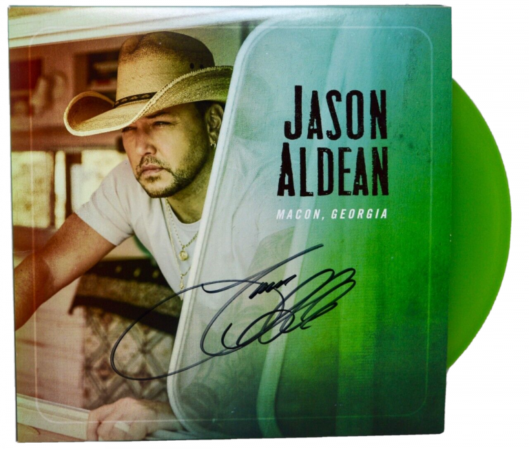 JASON ALDEAN SIGNED AUTOGRAPHED MACON GEORGIA VINYL ALBUM 3X LP BECKETT COA
 COLLECTIBLE MEMORABILIA