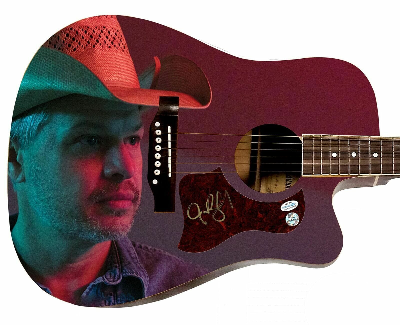 Jason Boland Autographed Custom Graphics 1/1 Acoustic Guitar ACOA
