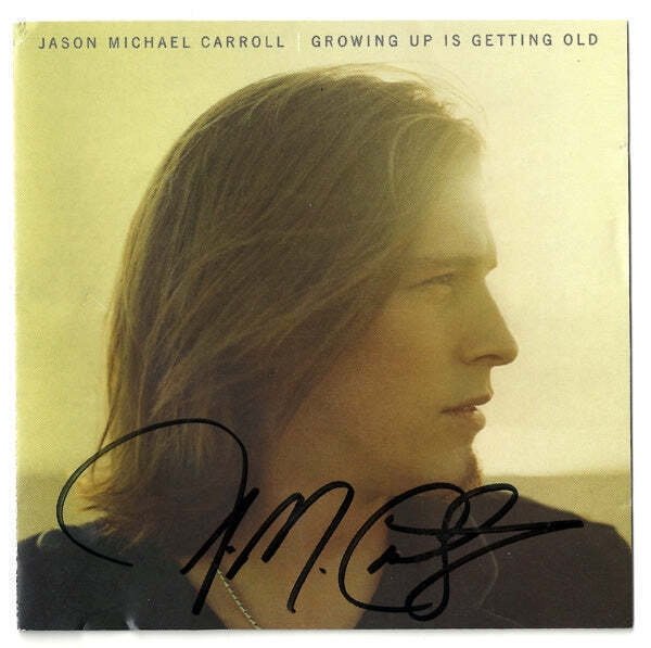 JASON MICHAEL CARROLL AUTOGRAPHED GROWING UP CD COVER
 COLLECTIBLE MEMORABILIA