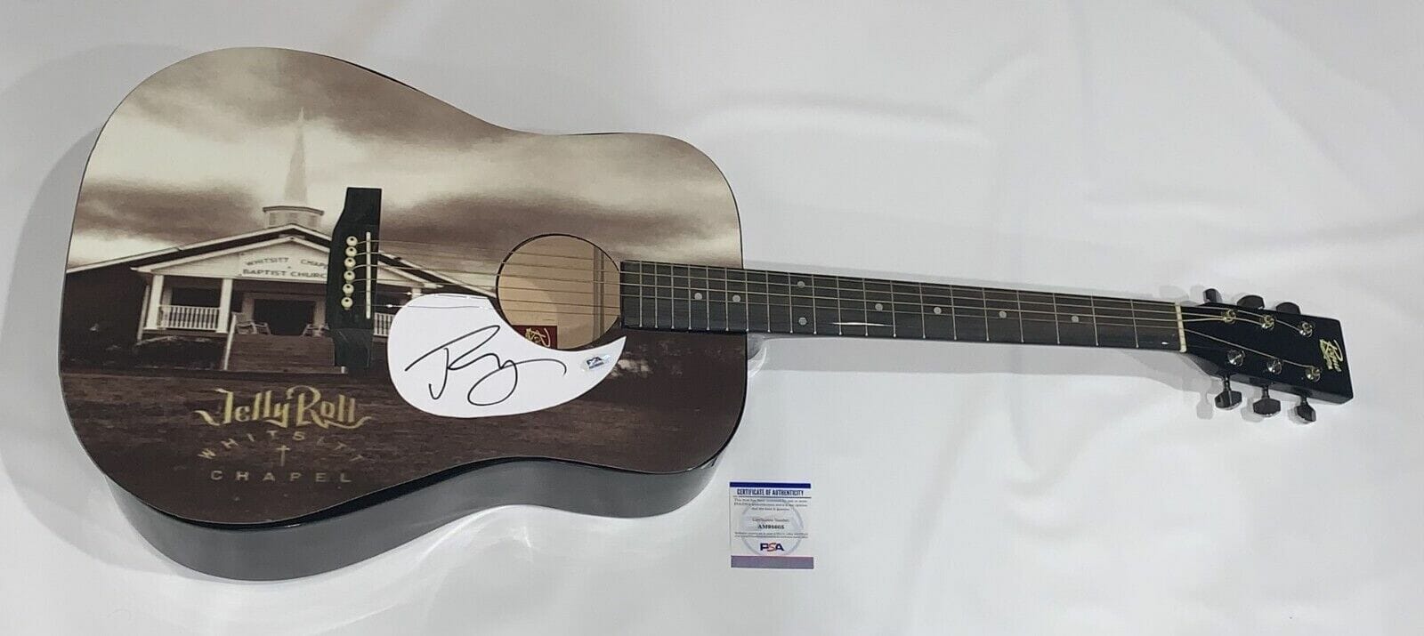 JELLY ROLL SIGNED CUSTOM WHITSITT CHAPEL ACOUSTIC GUITAR PSA COA Opens