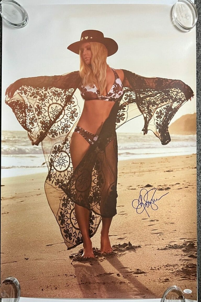 JESSICA SIMPSON SIGNED AUTOGRAPH POSTER LIMITED EDITION
 COLLECTIBLE MEMORABILIA