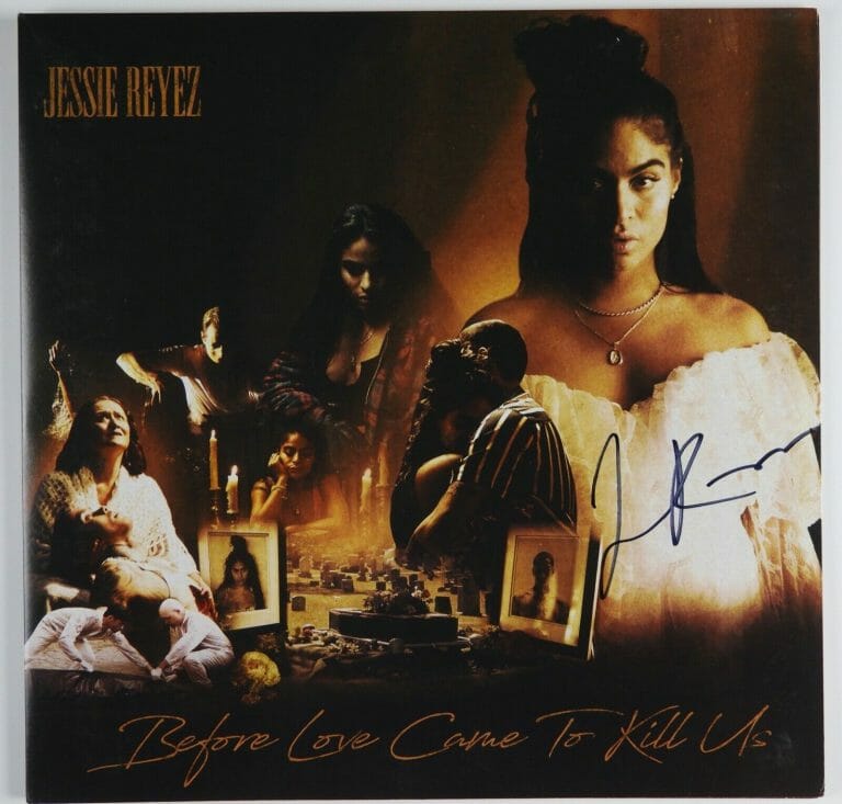 JESSIE REYEZ JSA SIGNED AUTOGRAPH ALBUM RECORD VINYL BEFORE LOVE CAME TO KILL US
 COLLECTIBLE MEMORABILIA