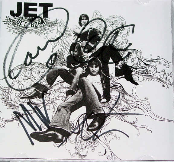 Jet Autographed Signed CD Cover & Proof
