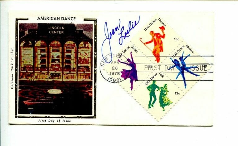 JOAN LESLIE HIGH SIERRA SERGEANT YORK YANKEE DOODLE DANDY SIGNED AUTOGRAPH FDC
 COLLECTIBLE MEMORABILIA