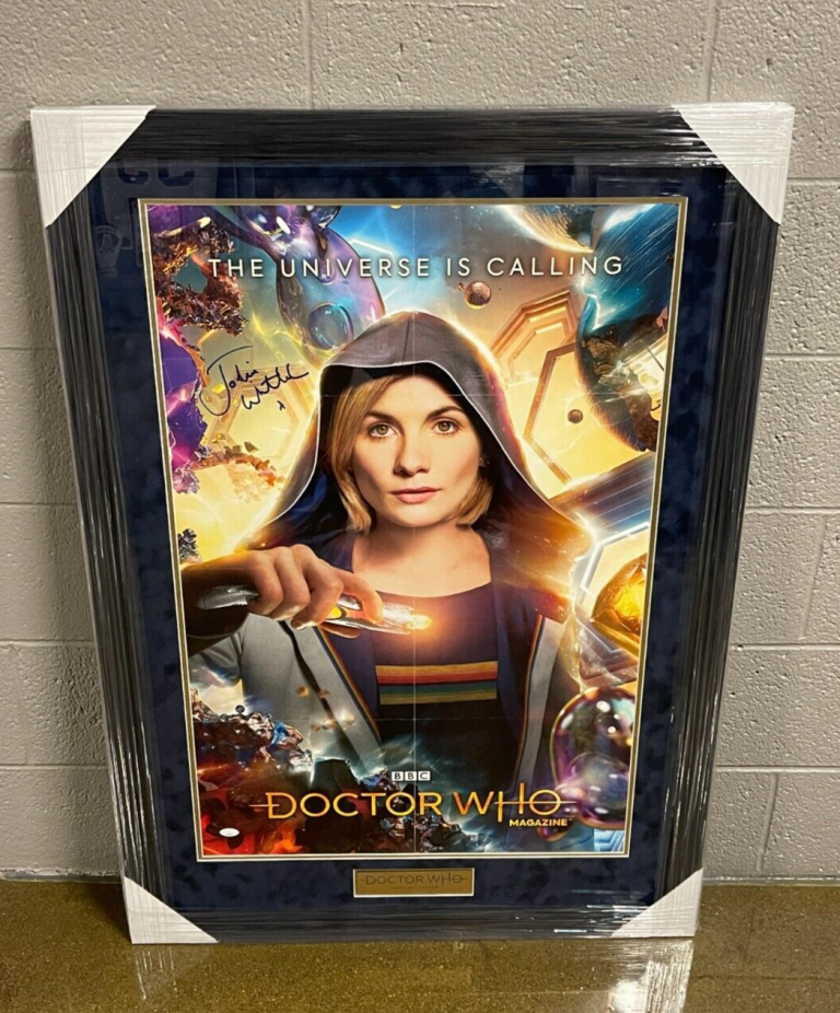 JODIE WHITAKKER DOCTOR WHO THIRTEENTH DOCTOR SIGNED FRAMED POSTER 13TH JSA COA
 COLLECTIBLE MEMORABILIA