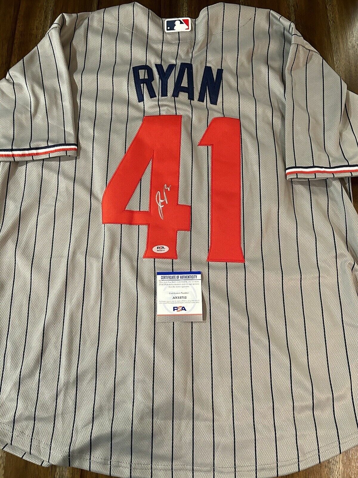 Joe Ryan Autographed Jersey