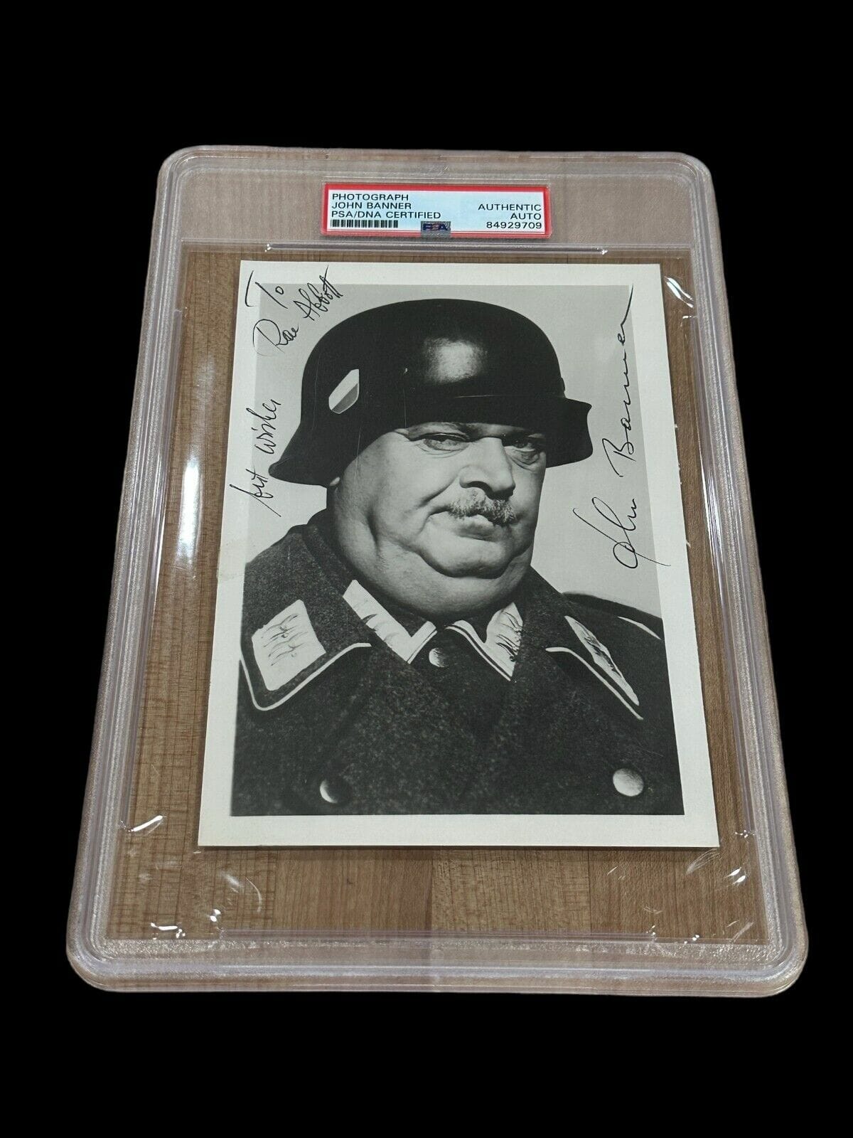 John Banner Hogan's Heroes Sergeant Schultz Signed Autograph Photo PSA ...