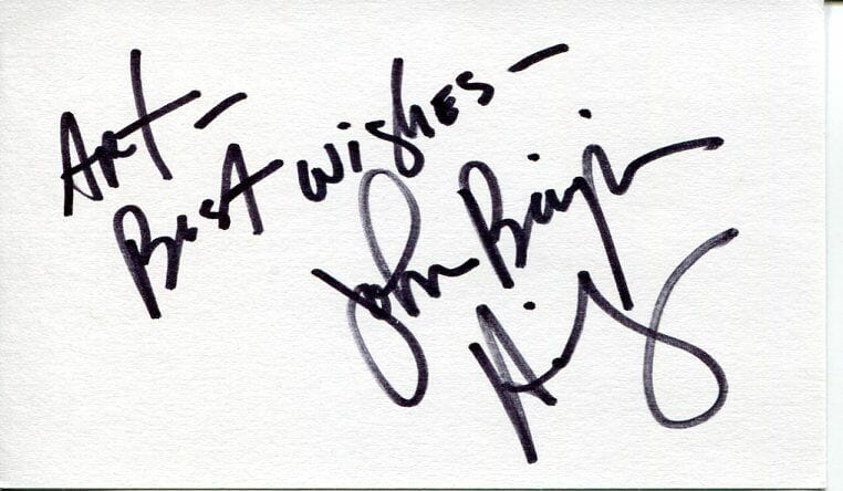 JOHN BENJAMIN HICKEY BROADWAY TONY TRANSFORMERS MAPPLETHORPE SIGNED AUTOGRAPH
 COLLECTIBLE MEMORABILIA