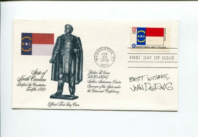 JOHN DEERING STRANGE BREW POLITICAL CARTOONIST ARTIST SIGNED AUTOGRAPH FDC
 COLLECTIBLE MEMORABILIA