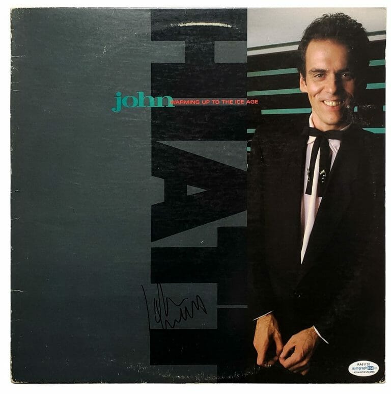 JOHN HIATT AUTOGRAPHED SIGNED ALBUM RECORD LP ACOA
 COLLECTIBLE MEMORABILIA