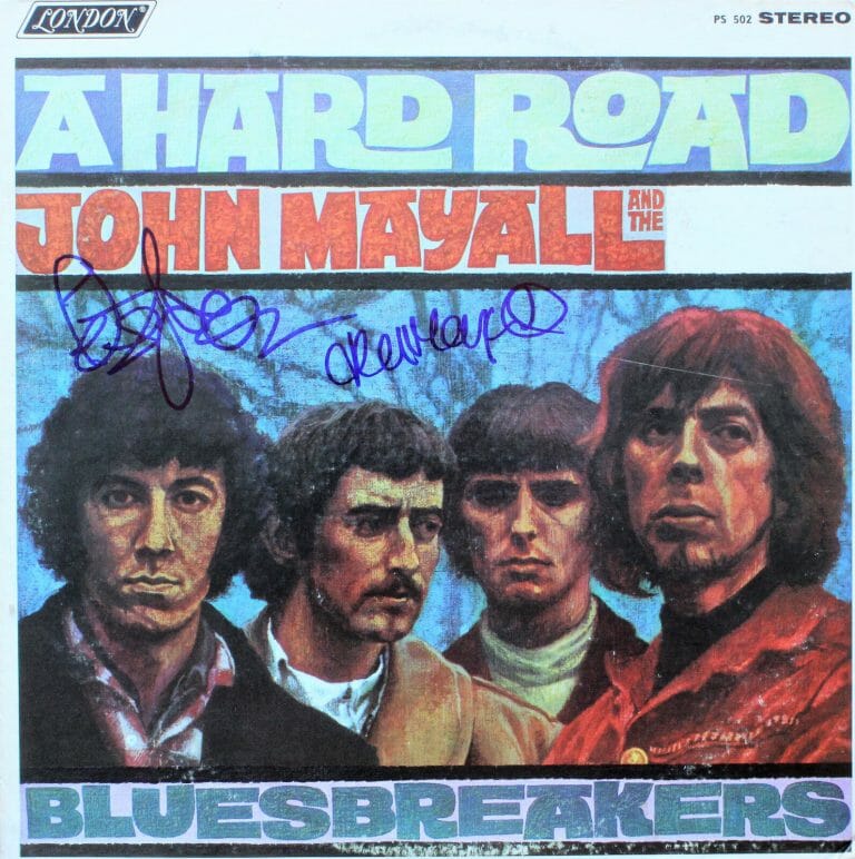 JOHN MAYALL, PETER GREEN SIGNED BLUESBREAKERS VINYL RECORD FLEETWOOD MAC ACOA
 COLLECTIBLE MEMORABILIA