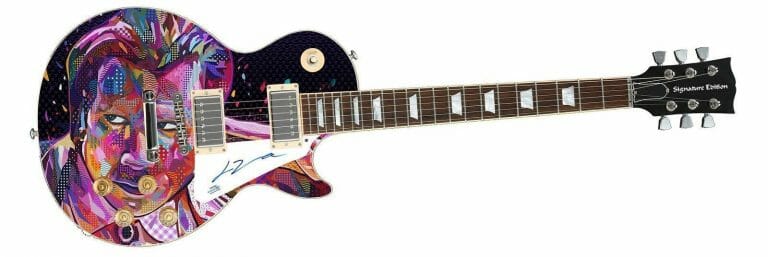 JOHN TRAVOLTA AUTOGRAPHED SIGNED PULP FICTION PHOTO POSTER GUITAR ACOA
 COLLECTIBLE MEMORABILIA