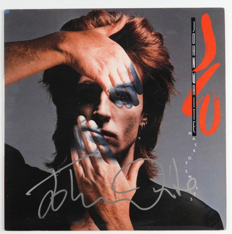 John Waite signed autographed Mask of Smiles album vinyl record proof Beckett STAR John Waite signed autographed Mask of Smiles album vinyl record proof Beckett STAR