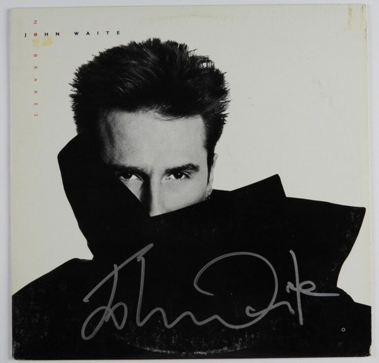 JOHN WAITE AUTOGRAPH SIGNED RECORD ALBUM BECKETT NO BRAKES
 COLLECTIBLE MEMORABILIA
