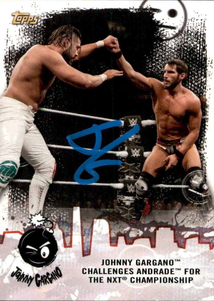JOHNNY GARGANO SIGNED 2020 TOPPS WWE NXT CARD JG-10
 COLLECTIBLE MEMORABILIA