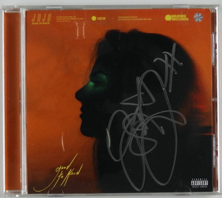 JOJO SIGNED AUTOGRAPH NOWHERE GOOD TO KNOW CD BOOKLET STILL SEALED
 COLLECTIBLE MEMORABILIA