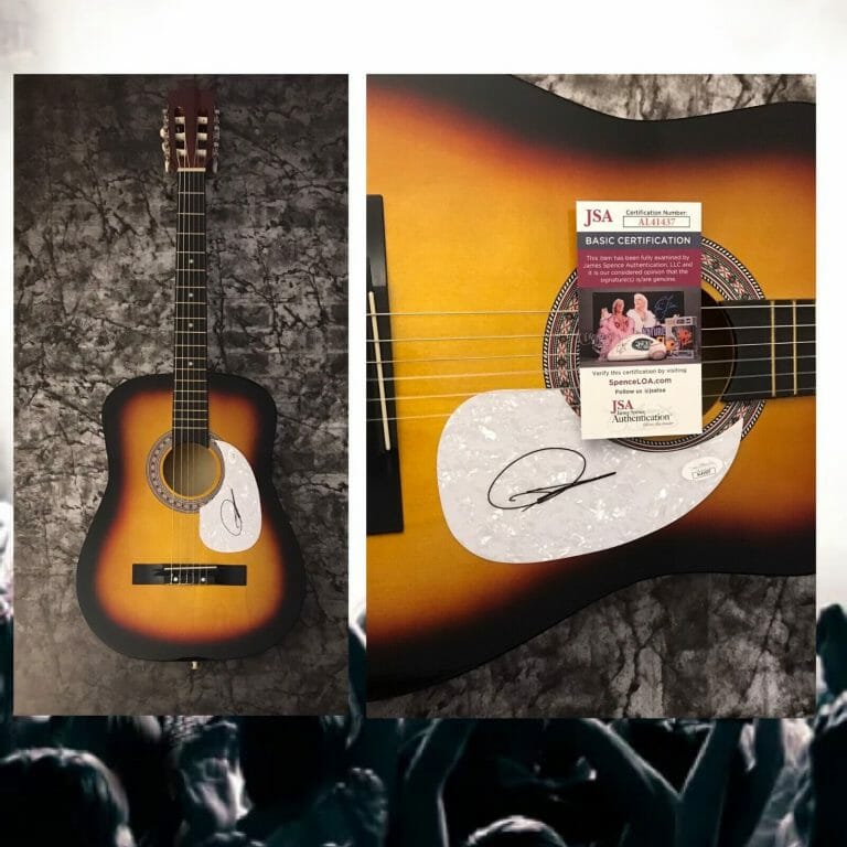 JSA HELL OF A NIGHT COUNTRY STAR * DUSTIN LYNCH * SIGNED 38″ ACOUSTIC GUITAR COA
 COLLECTIBLE MEMORABILIA