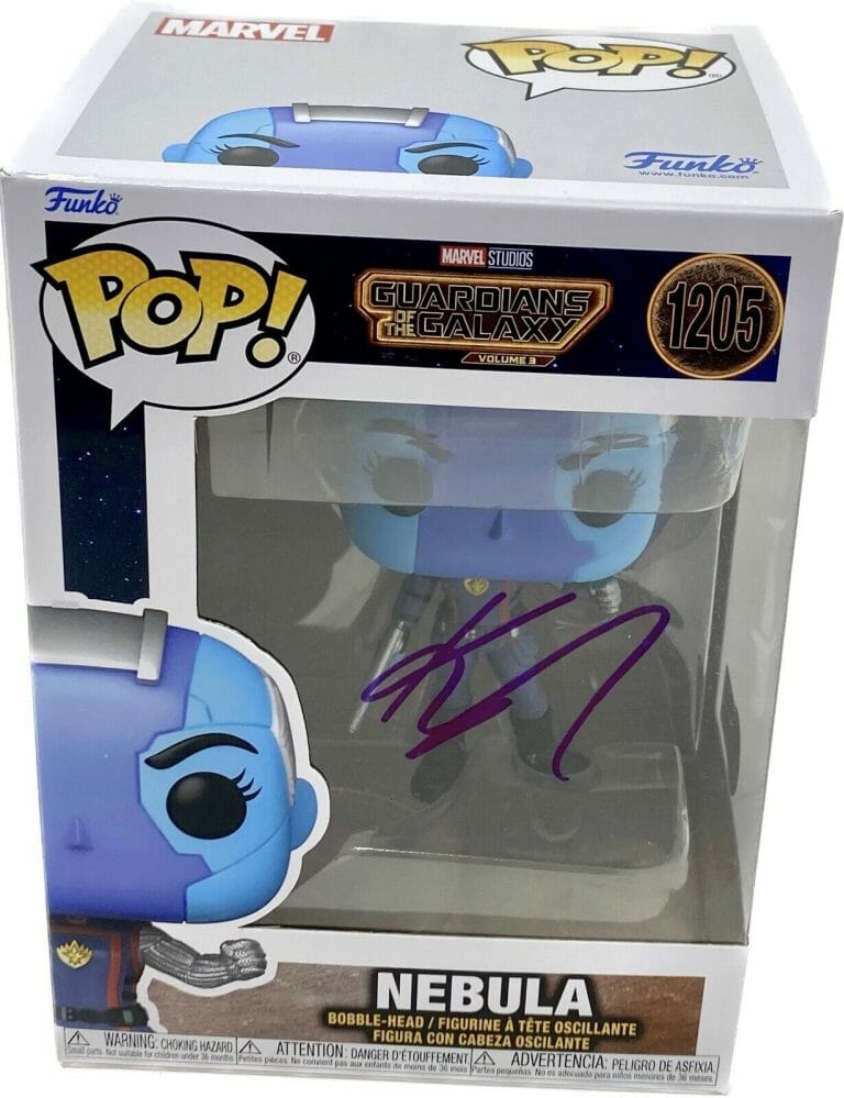 KAREN GILLAN SIGNED AUTOGRAPH FUNKO POP GUARDIANS OF THE GALAXY NEBULA BAS COA
 COLLECTIBLE MEMORABILIA