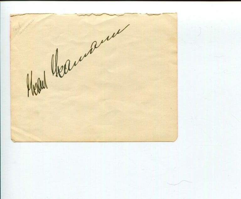KARL KAMANN EARLY OPERA SINGER SIGNED AUTOGRAPH
 COLLECTIBLE MEMORABILIA