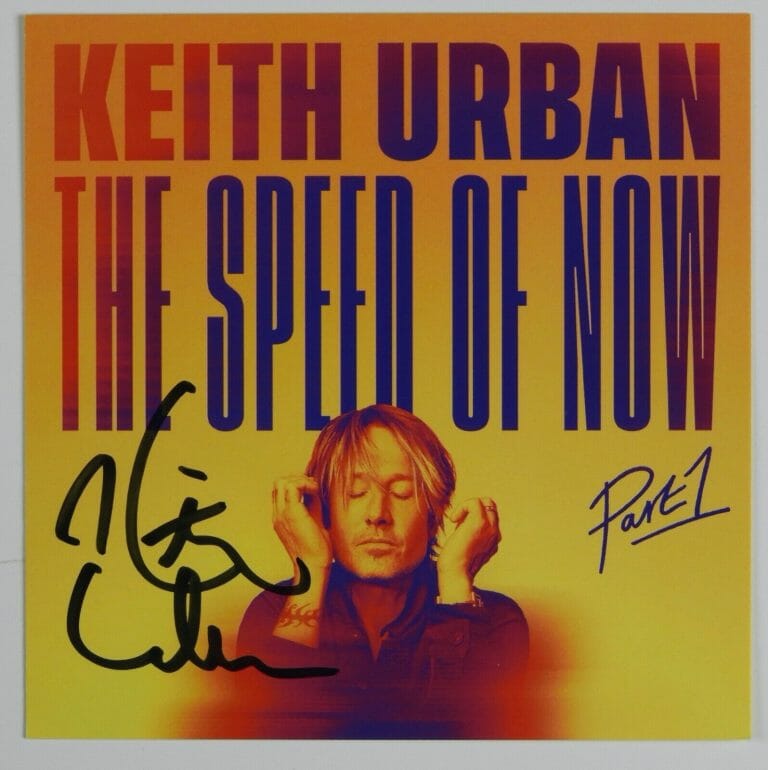 KEITH URBAN JSA SIGNED AUTOGRAPH CD BOOKLET THE SPEED OF NOW PART 1
 COLLECTIBLE MEMORABILIA