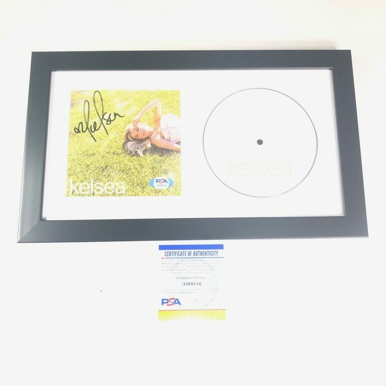 KELSEA BALLERINI SIGNED CD COVER FRAMED PSA/DNA AUTOGRAPHED KELSEA
 COLLECTIBLE MEMORABILIA