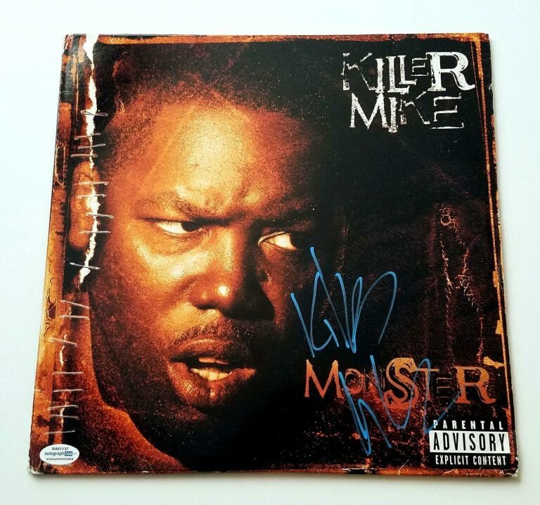KILLER MIKE SIGNED AUTOGRAPHED MONSTER ALBUM COVER LP ACOA
 COLLECTIBLE MEMORABILIA