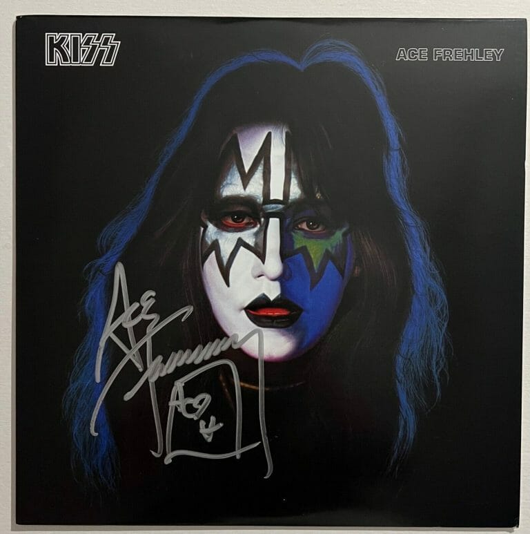 KISS JSA Ace Frehley Signed Autograph Signed Record Album Solo Blue ...