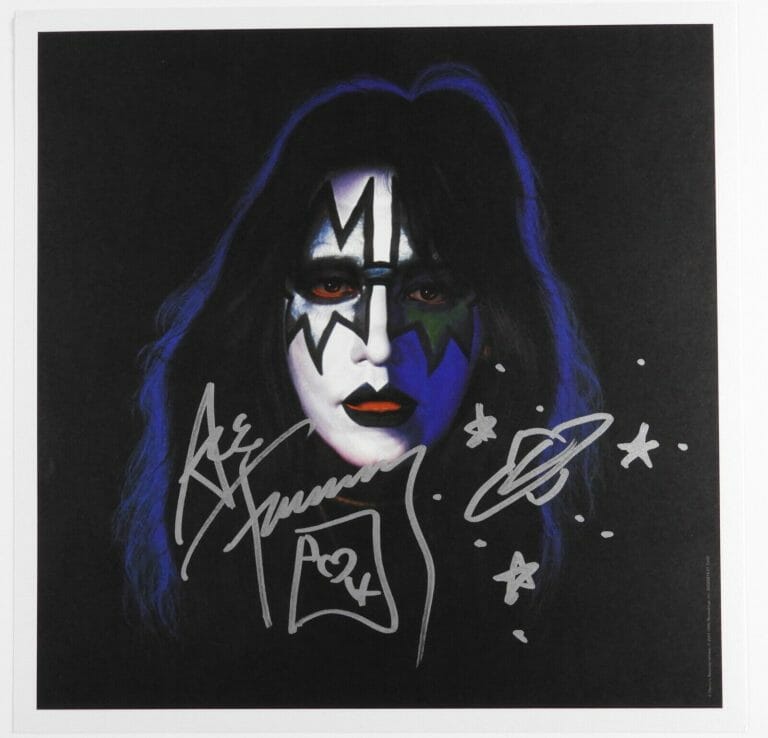 KISS JSA ACE FREHLEY SIGNED AUTOGRAPH SIGNED SOLO LITHOGRAPH
 COLLECTIBLE MEMORABILIA
