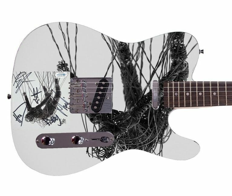 KORN AUTOGRAPHED SIGNED THE NOTHING ALBUM CD CUSTOM GRAPHICS PHOTO GUITAR ACOA
 COLLECTIBLE MEMORABILIA