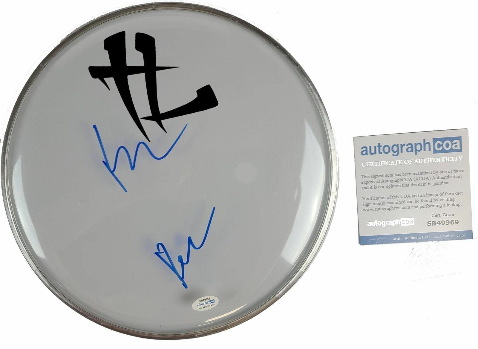 Krayzie Bone Autographed 12 Inch Clear Drum Head Drumhead

