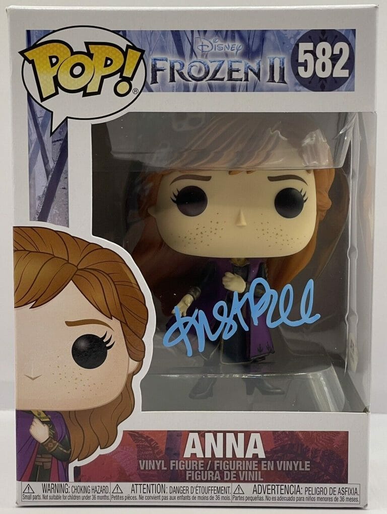 KRISTEN BELL SIGNED AUTOGRAPHED ANNA FROZEN II FUNKO POP FIGURE PSA/DNA
 COLLECTIBLE MEMORABILIA