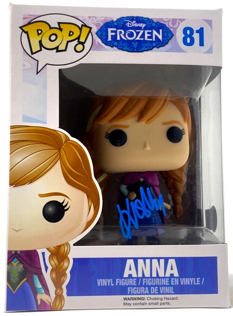 KRISTEN BELL SIGNED FUNKO POP FROZEN ANNA #81 DISNEY AUTOGRAPH BECKETT COA
 COLLECTIBLE MEMORABILIA