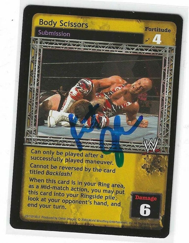 KURT ANGLE SIGNED 2003 WWE RAW DEAL GAME CARD
 COLLECTIBLE MEMORABILIA