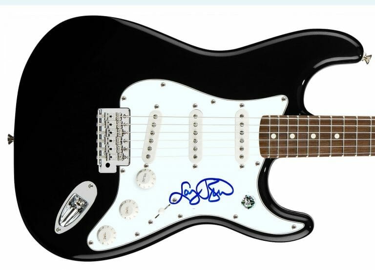 LARRY BIRD AUTOGRAPHED SIGNED GUITAR BOSTON CELTICS
 COLLECTIBLE MEMORABILIA