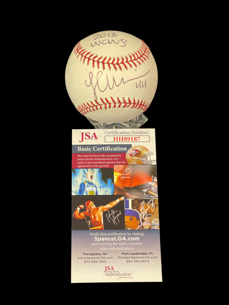 LAUREN CHAMBERLAIN OKLAHOMA SOONERS OU SOFTBALL SIGNED AUTOGRAPH BASEBALL JSA
 COLLECTIBLE MEMORABILIA