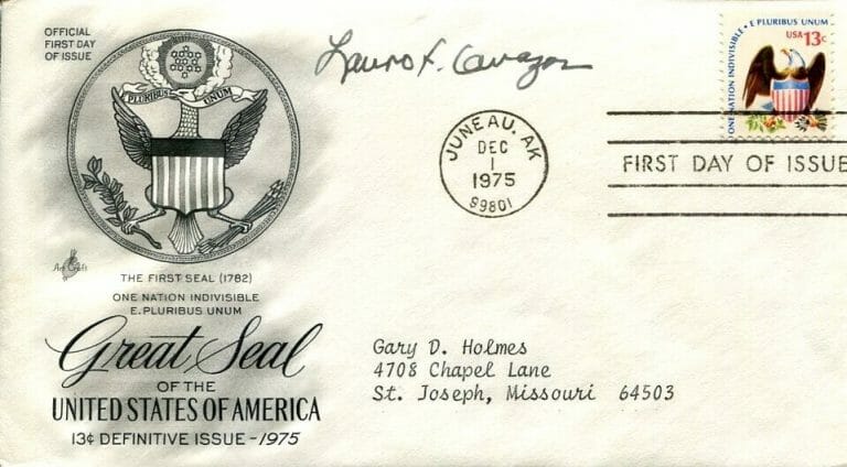 LAURO CAVAZOS SECRETARY OF EDUCATION 1ST HISPANIC CABINET SIGNED AUTOGRAPH FDC
 COLLECTIBLE MEMORABILIA