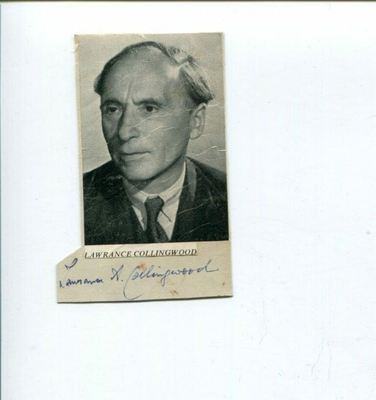 LAWRANCE COLLINGWOOD ENGLISH CONDUCTOR COMPOSER SADLER’S WELLS SIGNED AUTOGRAPH
 COLLECTIBLE MEMORABILIA