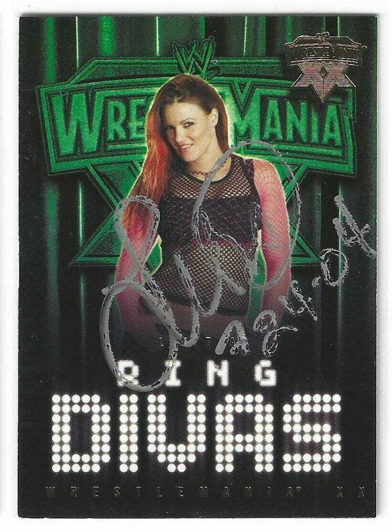 LITA SIGNED 2004 FLEER WWE WRESTLEMANIA XX RING DIVAS CARD #60
 COLLECTIBLE MEMORABILIA