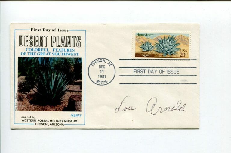 LOU ARNOLD AAGPBL SOUTH BEND BLUE SOX SIGNED AUTOGRAPH FDC
 COLLECTIBLE MEMORABILIA