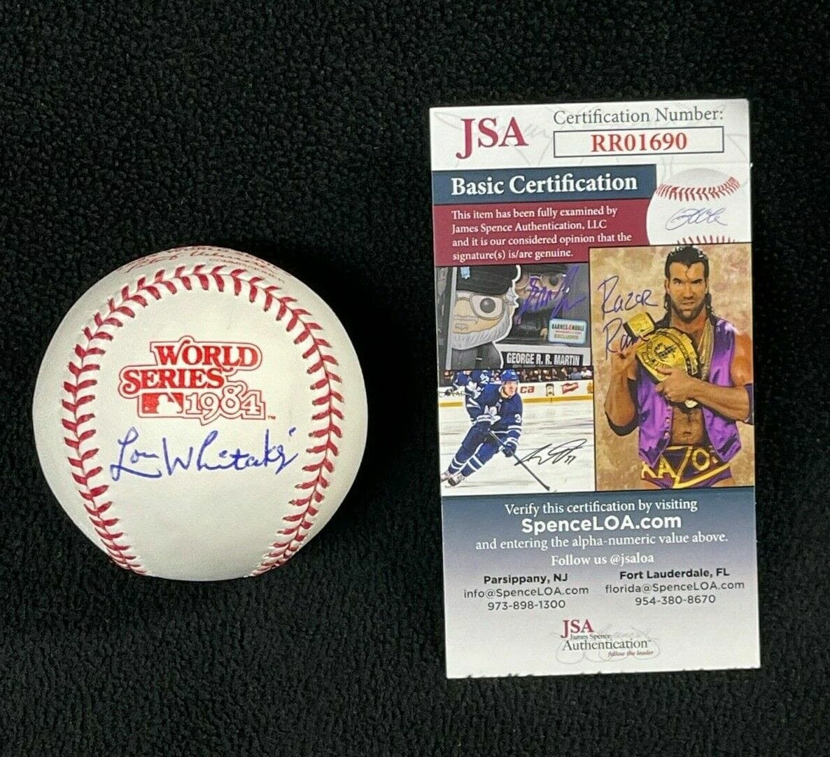 Lou Whitaker Memorabilia, Autographed Lou Whitaker Collectibles