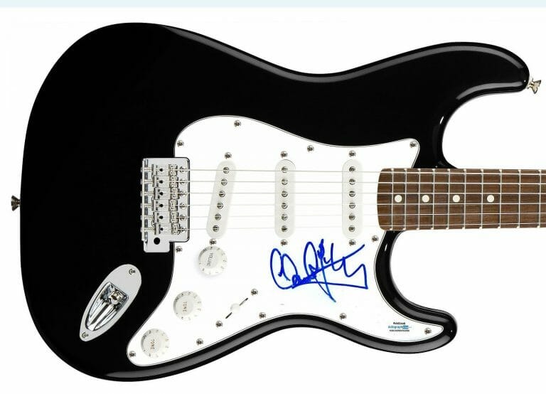 MANUEL GöTTSCHING AUTOGRAPHED SIGNED GUITAR ACOA
 COLLECTIBLE MEMORABILIA