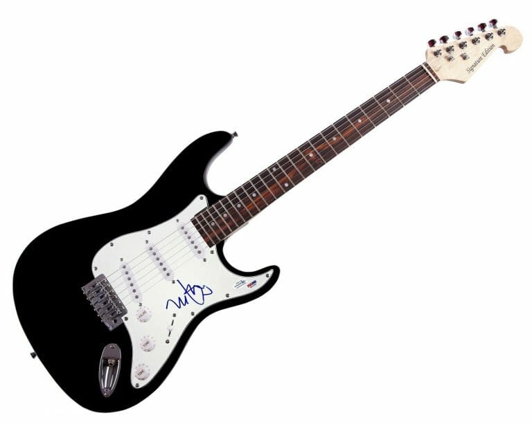 MARK WAHLBERG AUTOGRAPHED SIGNED GUITAR ACOA
 COLLECTIBLE MEMORABILIA