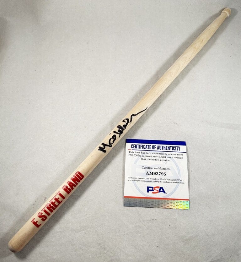 MAX WEINBERG SIGNED DRUMSTICK BRUCE SPRINGSTEEN & E STREET BAND PSA/DNA 2 COA
 COLLECTIBLE MEMORABILIA
