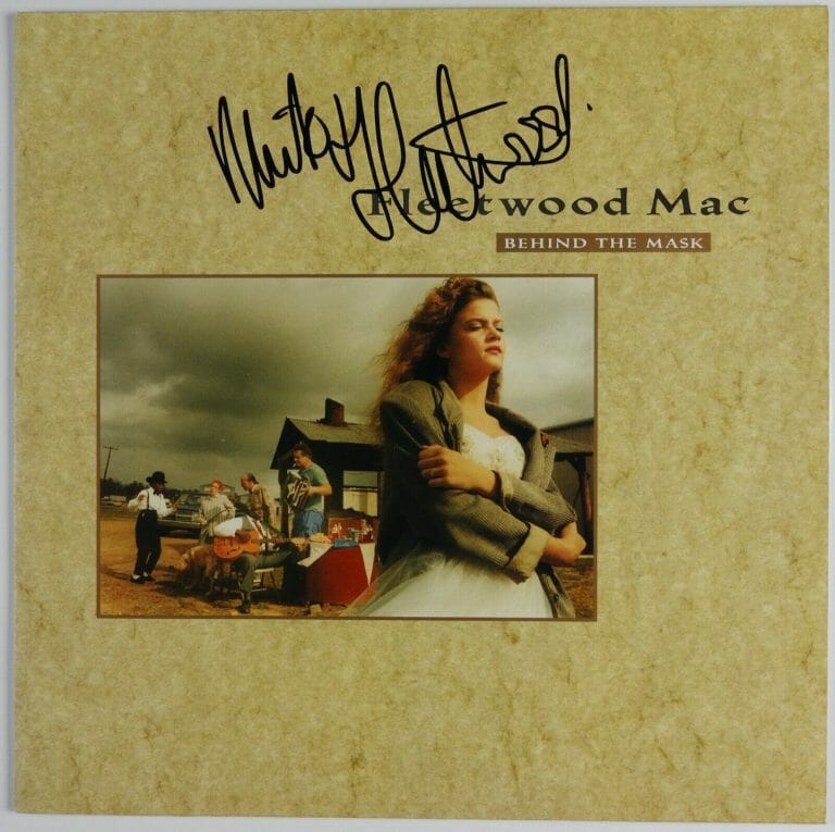 MICK FLEETWOOD MAC JSA SIGNED AUTOGRAPH ALBUM RECORD VINYL BEHIND THE MASK
 COLLECTIBLE MEMORABILIA