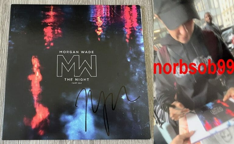 MORGAN WADE THE NIGHT PART 1 & 2 SIGNED AUTOGRAPH 7″ VINYL W/EXACT VIDEO PROOF
 COLLECTIBLE MEMORABILIA