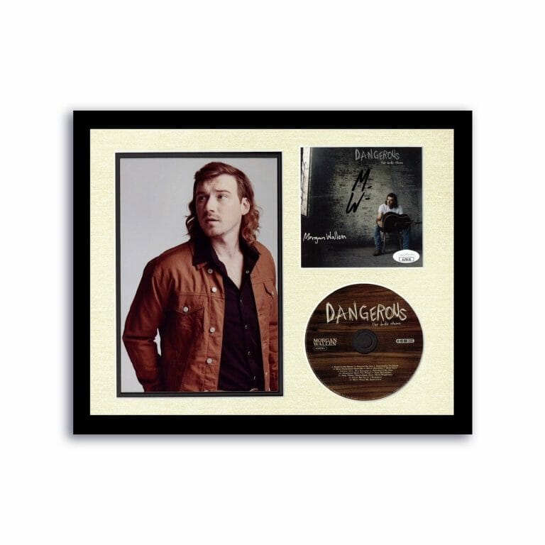 MORGAN WALLEN SIGNED AUTOGRAPH 11×14 FRAMED DISPLAY JSA COA COUNTRY STAR
 COLLECTIBLE MEMORABILIA