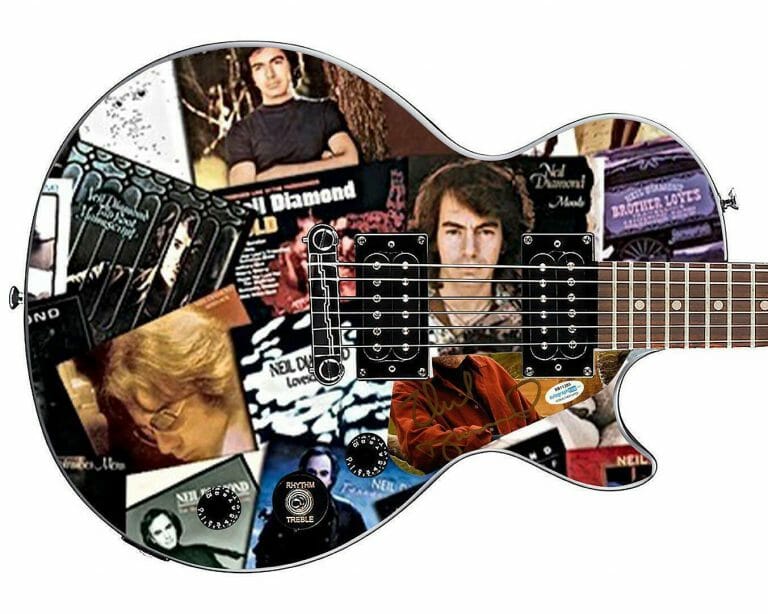 NEIL DIAMOND ALBUM LP CD AUTOGRAPHED CUSTOM GRAPHICS GIBSON EPIPHONE GUITAR ACOA
 COLLECTIBLE MEMORABILIA