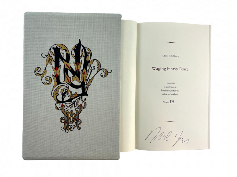 NEIL YOUNG CSNY SIGNED AUTOGRAPH LIMITED EDITION WAGING HEAVY PEACE #’D 146/1500
 COLLECTIBLE MEMORABILIA